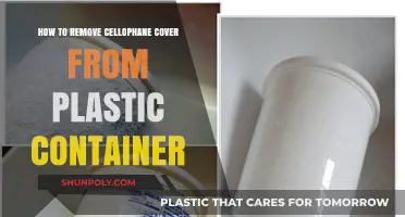 Removing Cellophane Covers from Plastic Containers Easily