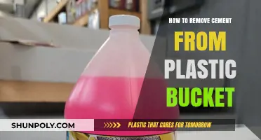 Effective Methods to Remove Cement from Plastic Buckets Easily