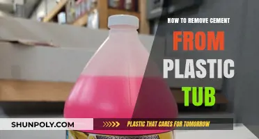 Effective Methods to Remove Cement from Plastic Tubs Easily