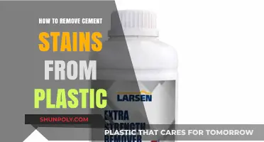 Effective Methods to Remove Cement Stains from Plastic Surfaces