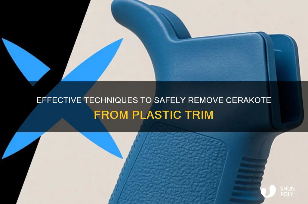 how to remove cerakote from plastic trim