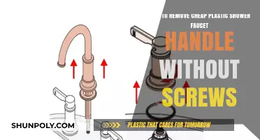 Easy Fix: Removing Screwless Cheap Plastic Shower Faucet Handles