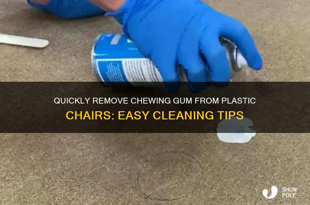how to remove chewing gum from a plastic chair