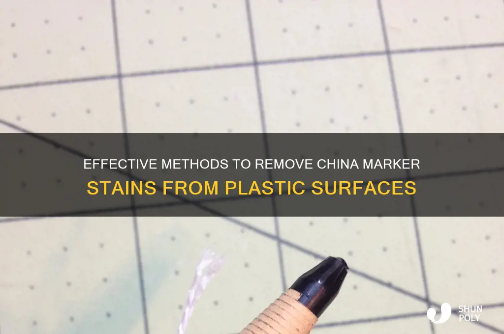 how to remove china marker from plastic