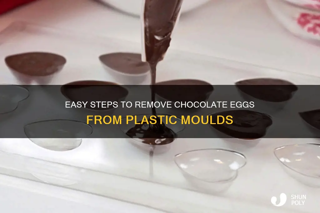 how to remove chocolate egg from plastic mould