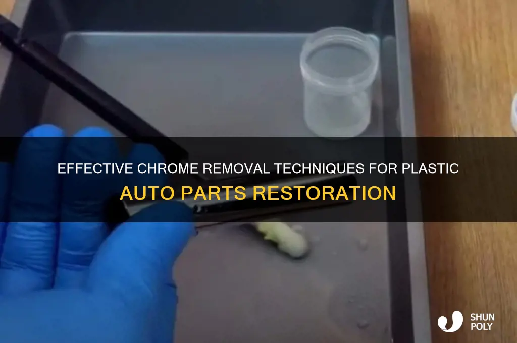 how to remove chrome from plastic auto parts