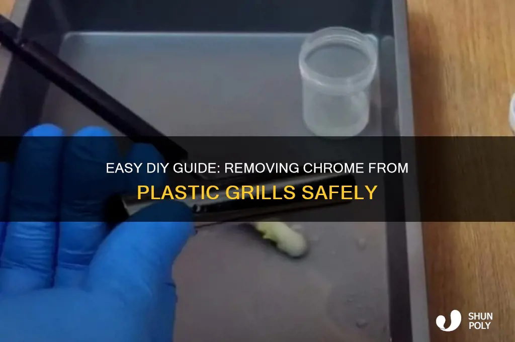 how to remove chrome from plastic grill