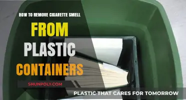 Eradicate Cigarette Odor from Plastic Containers Easily