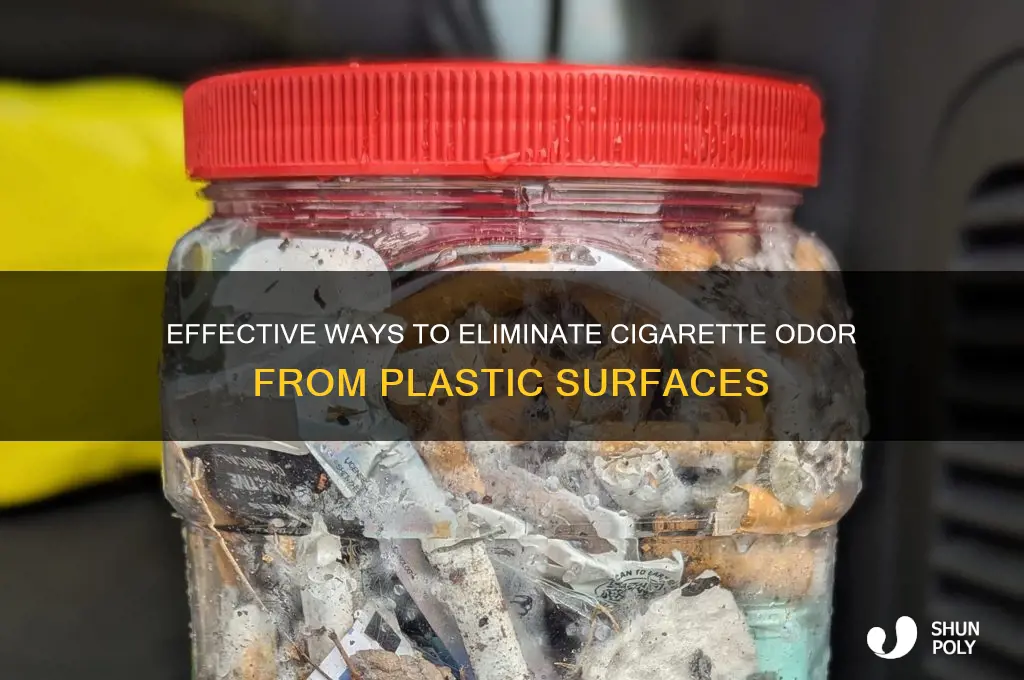 how to remove cigarette smell from plastic