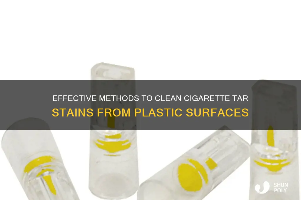 how to remove cigarette tar from plastic