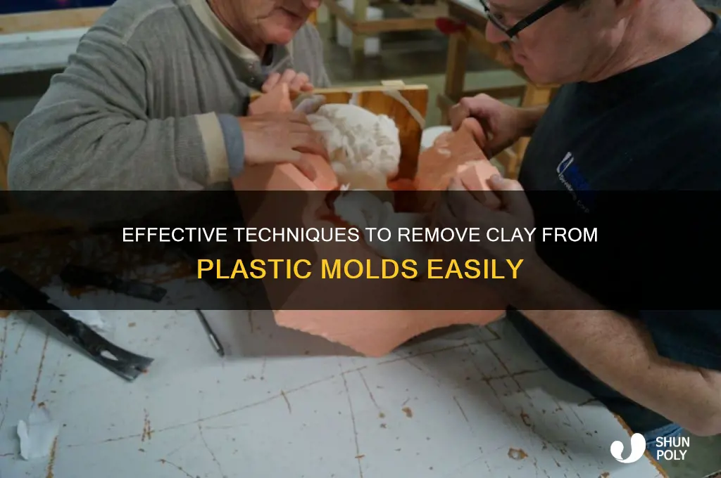 how to remove clay from plastic mold