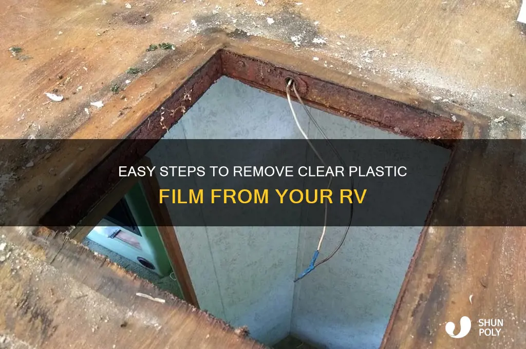 how to remove clear plastic film from rv