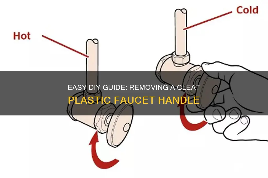 how to remove cleat plastic faucet handle
