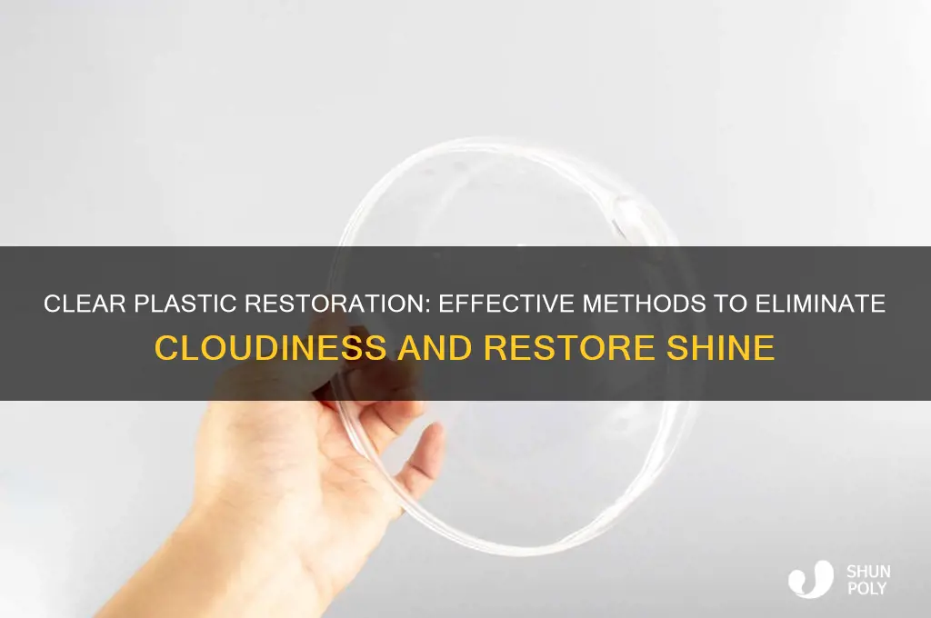 how to remove cloudiness from clear plastic