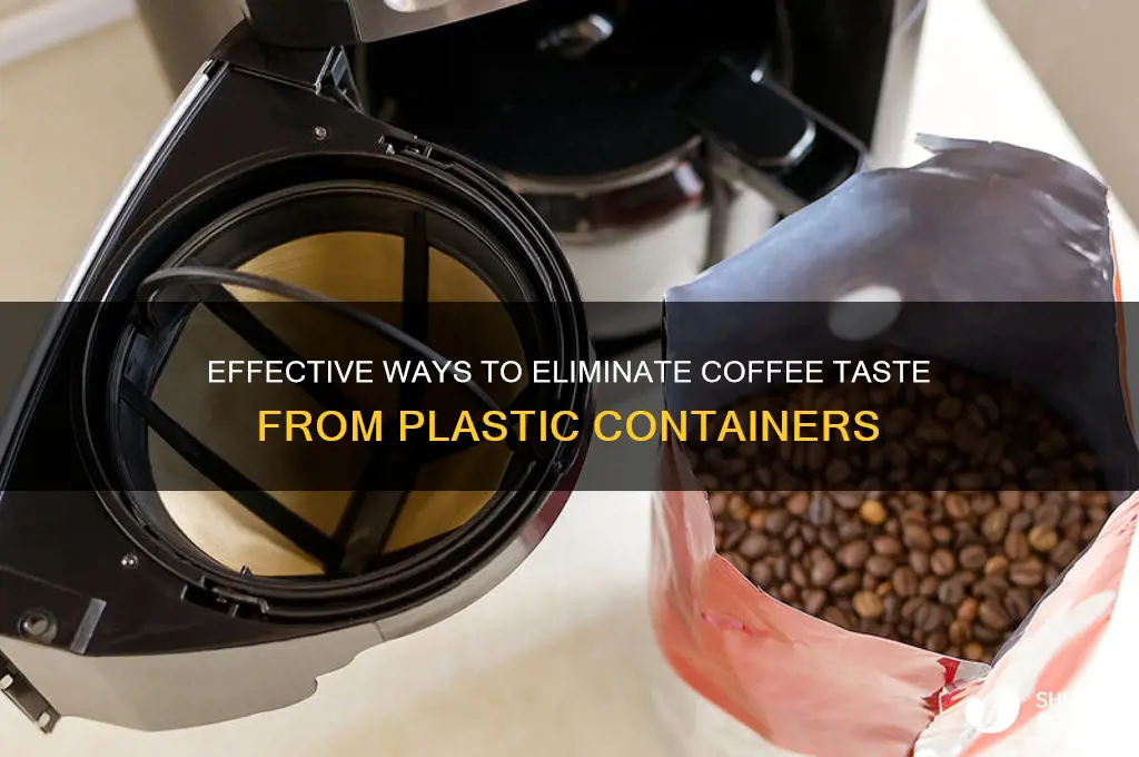 how to remove coffee flavor from plastic