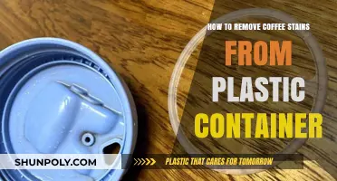Removing Coffee Stains from Plastic Containers: A Quick Guide