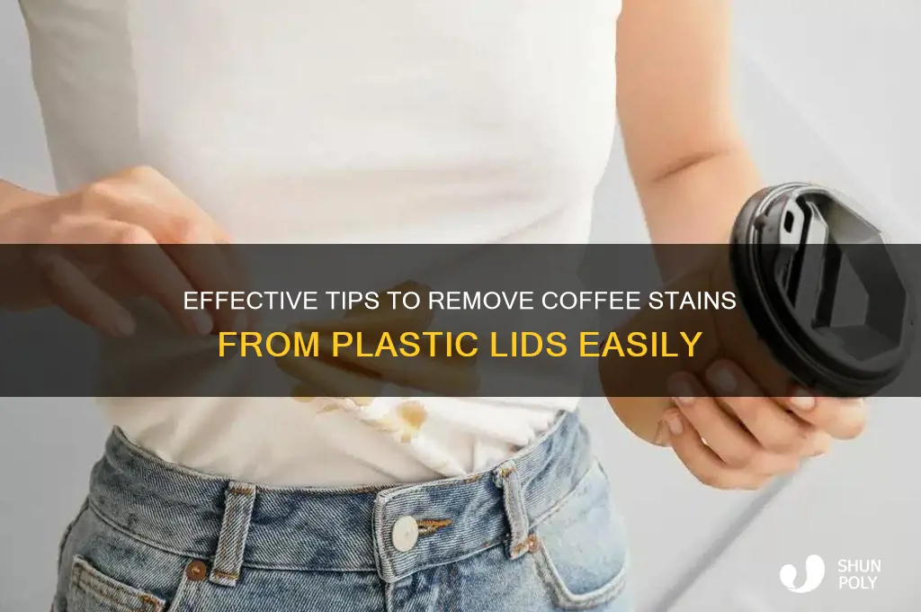 how to remove coffee stains from plastic lids