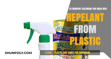 Effective Ways to Remove Coleman 100 Max Bug Repellent from Plastic Surfaces