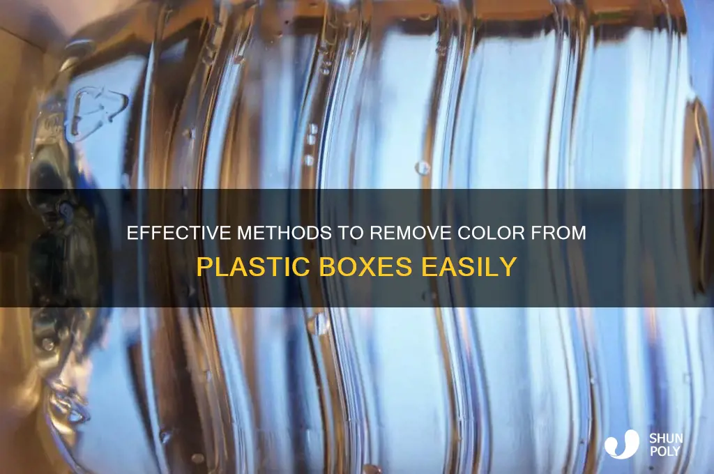 how to remove color from plastic box