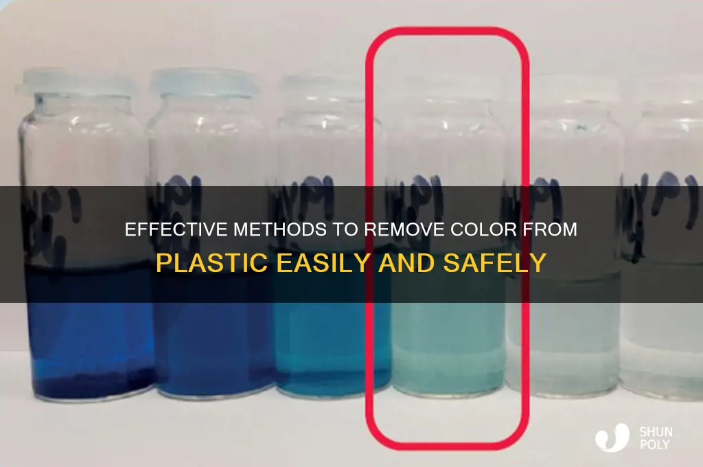how to remove color from plastic