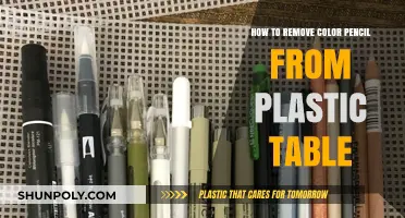 Effective Ways to Remove Colored Pencil Marks from Plastic Tables