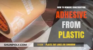 Effective Methods to Remove Construction Adhesive from Plastic Surfaces
