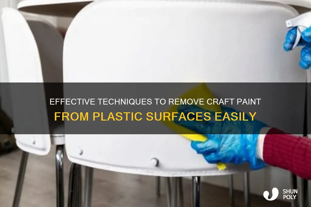 how to remove craft paint from plastic