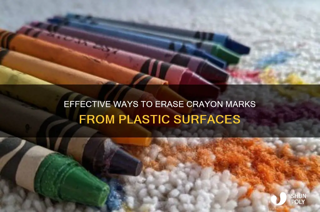 how to remove crayon marks from plastic