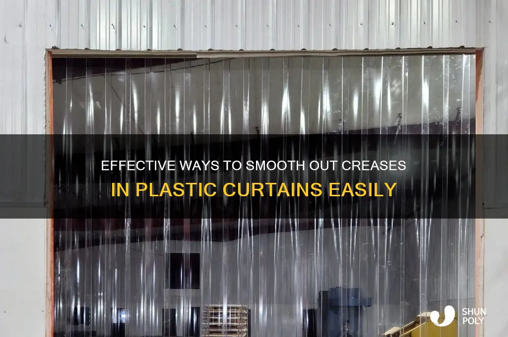 how to remove crease from plastic curtain