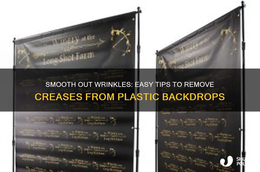 how to remove creases from plastic backdrop