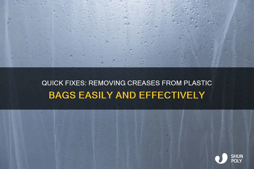 how to remove creases from plastic bag