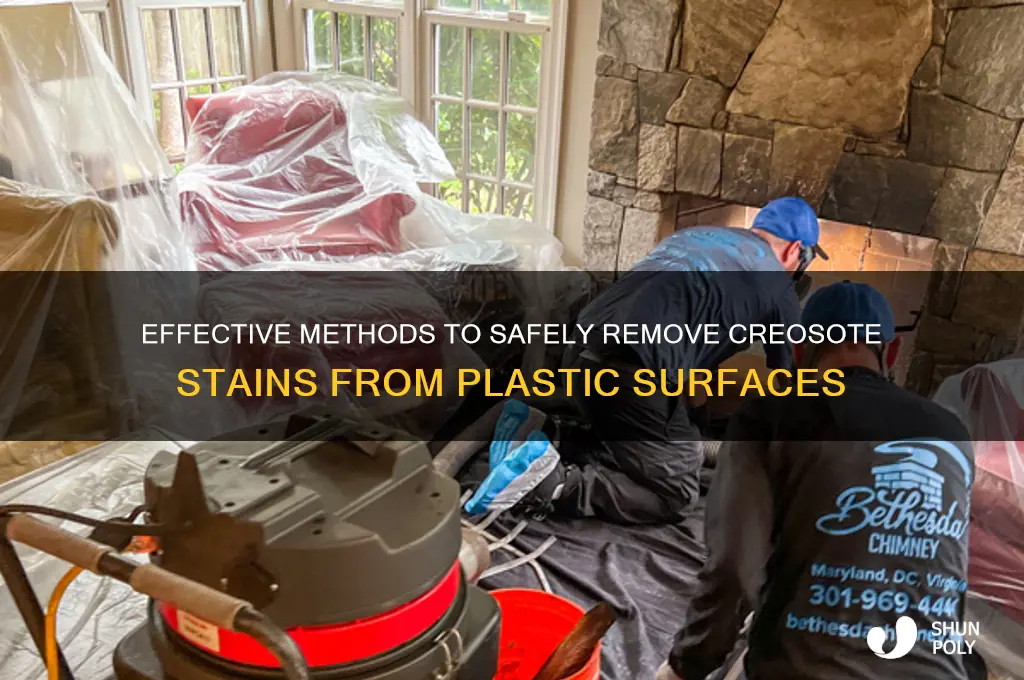 how to remove creosote from plastic