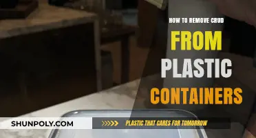 Clean Plastic Containers: Removing Crud the Right Way