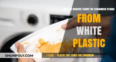 Effective Tips to Remove Curry or Coriander Stains from White Plastic