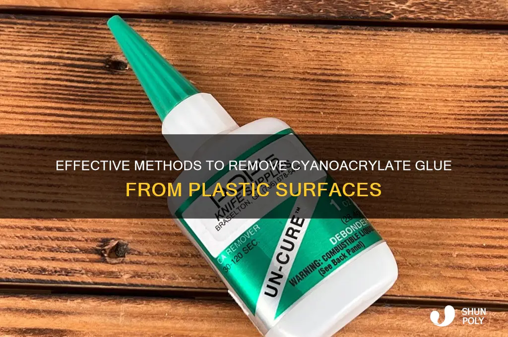how to remove cyanoacrylate from plastic
