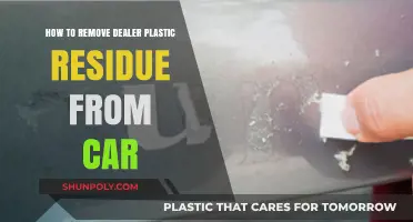 Effective Ways to Remove Dealer Plastic Residue from Your Car