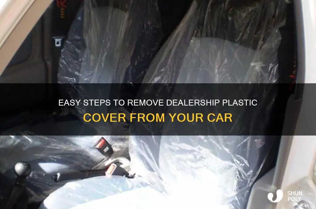 how to remove dealership plastic cover off