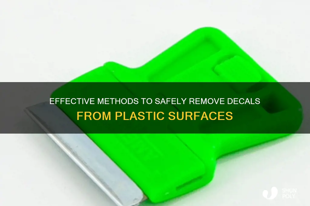 how to remove decal from plastic