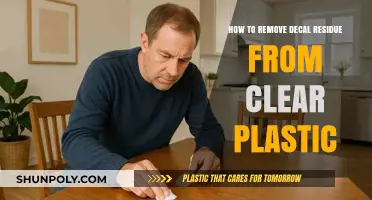Effortlessly Remove Decal Residue from Clear Plastic: Quick DIY Guide
