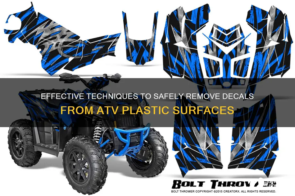 how to remove decals from atv plastic