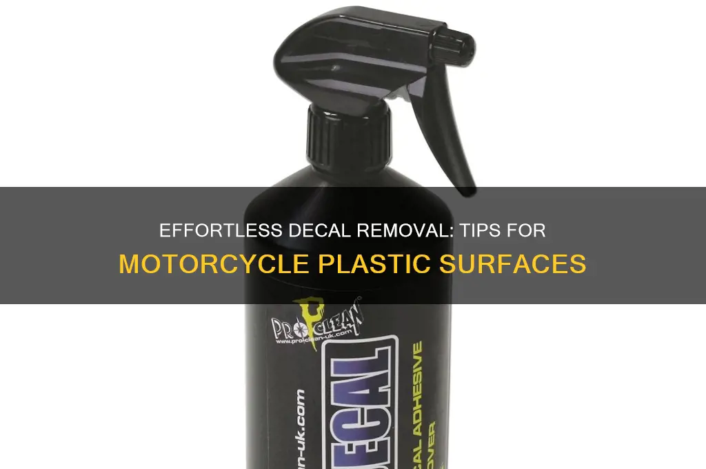 how to remove decals from motorcycle plastic