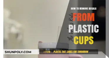 Effortless Decal Removal: A Guide for Plastic Cups