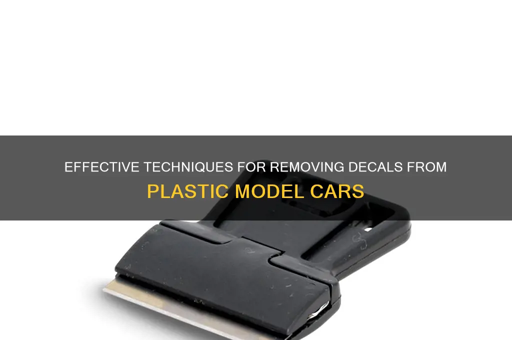 how to remove decals from plastic model cars