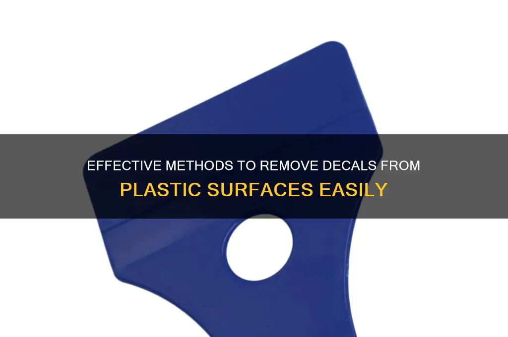 how to remove decals from plastic