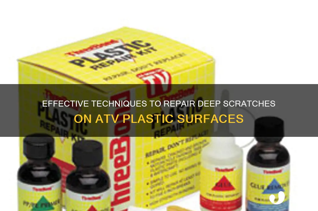 how to remove deep scratches from atv plastic