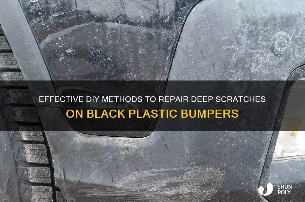 how to remove deep scratches from black plastic bumper