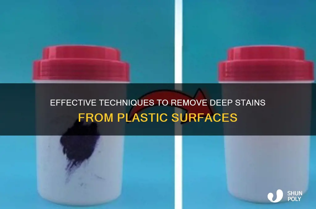 how to remove deep spots on plastic