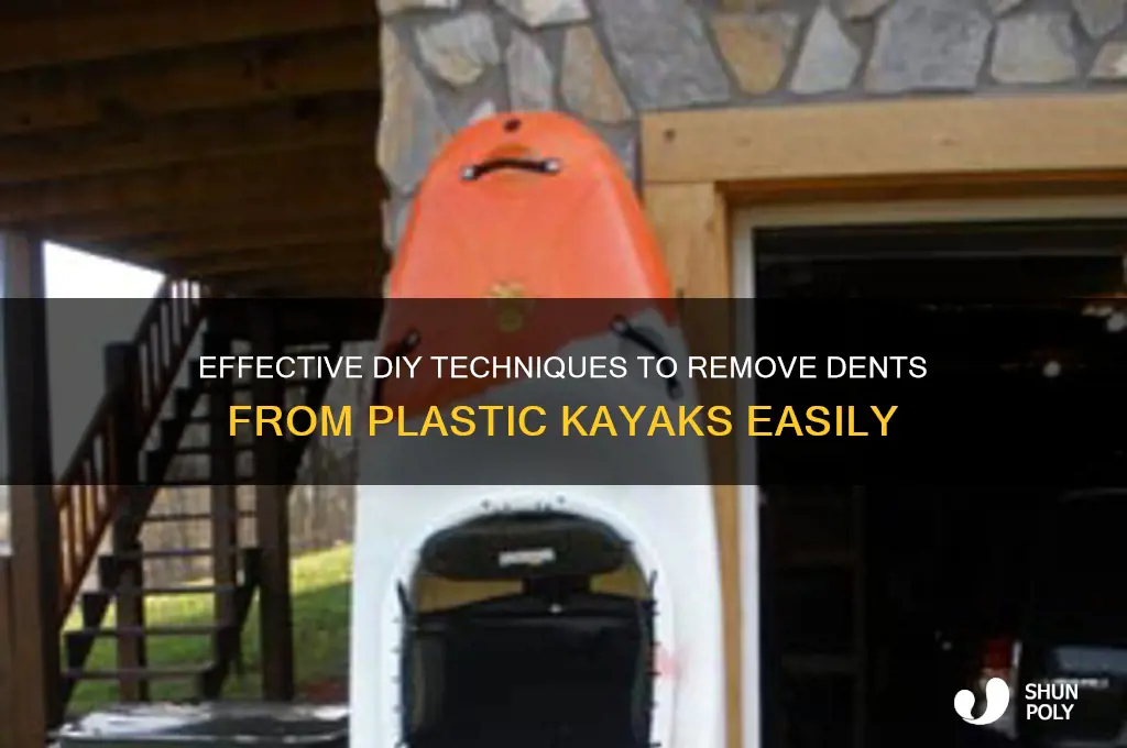 how to remove dents from plastic kayaks