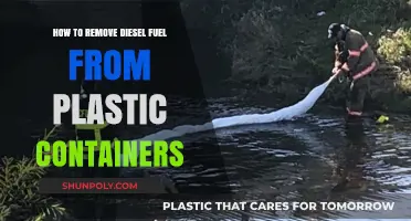 Efficiently Cleaning Diesel Fuel from Plastic Containers