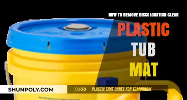 Effective Ways to Remove Discoloration from Clear Plastic Tub Mats